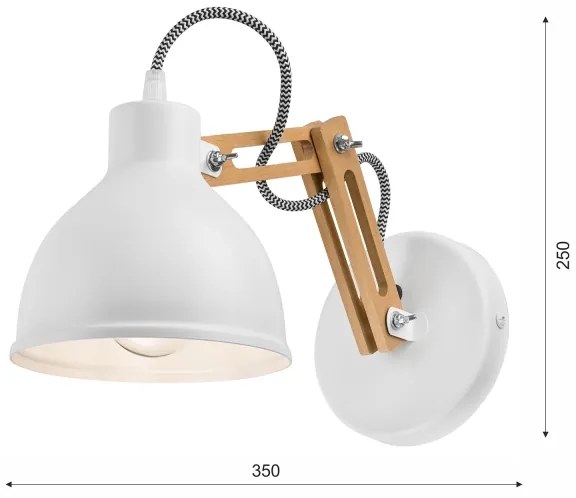 Lampada da parete MARCELLO 1xE27/60W/230V