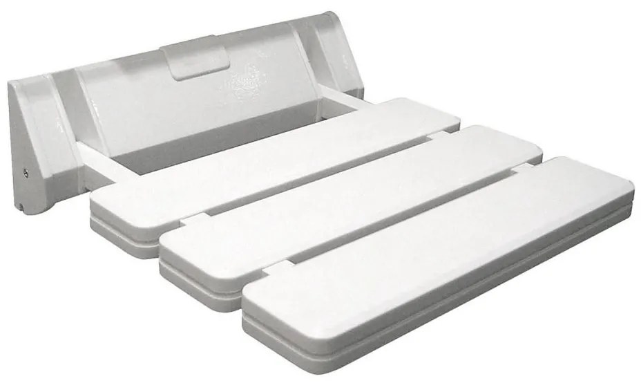 Aqualine - Sedile pieghevole per doccia 32x32,8 cm bianco