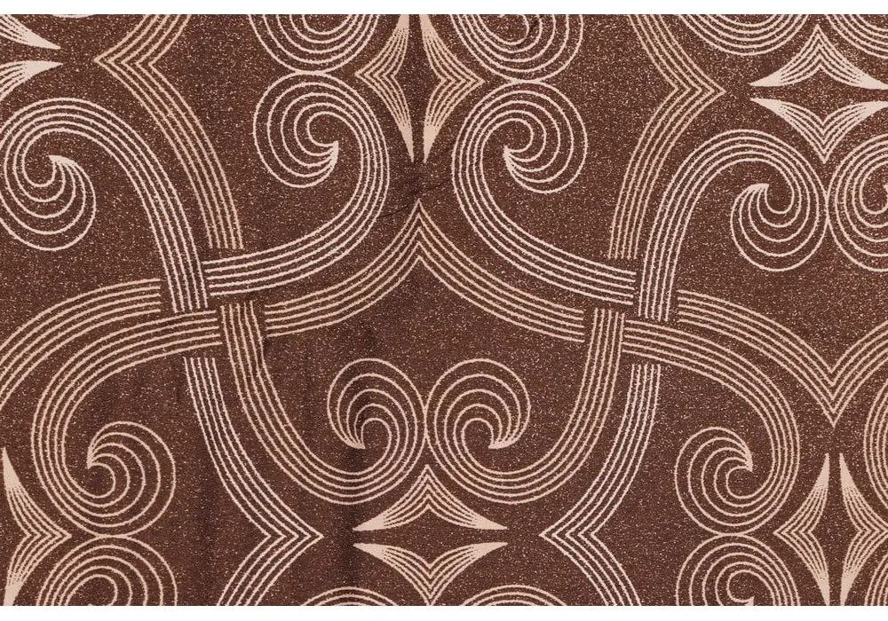 Biancheria da letto matrimoniale in cotone sateen marrone 200x200 cm Pandora - Mijolnir