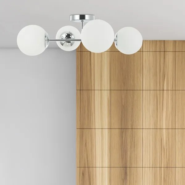 Plafoniera MADDIE 4xE14/5W/230V cromo lucido