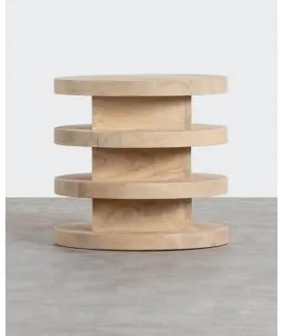 Tavolino rotondo in legno di mango (Ø 45,5 cm) Auren Legno di - The Masie