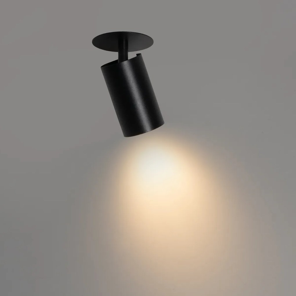 Faretto da incasso moderno nero GU10 50mm - Chels