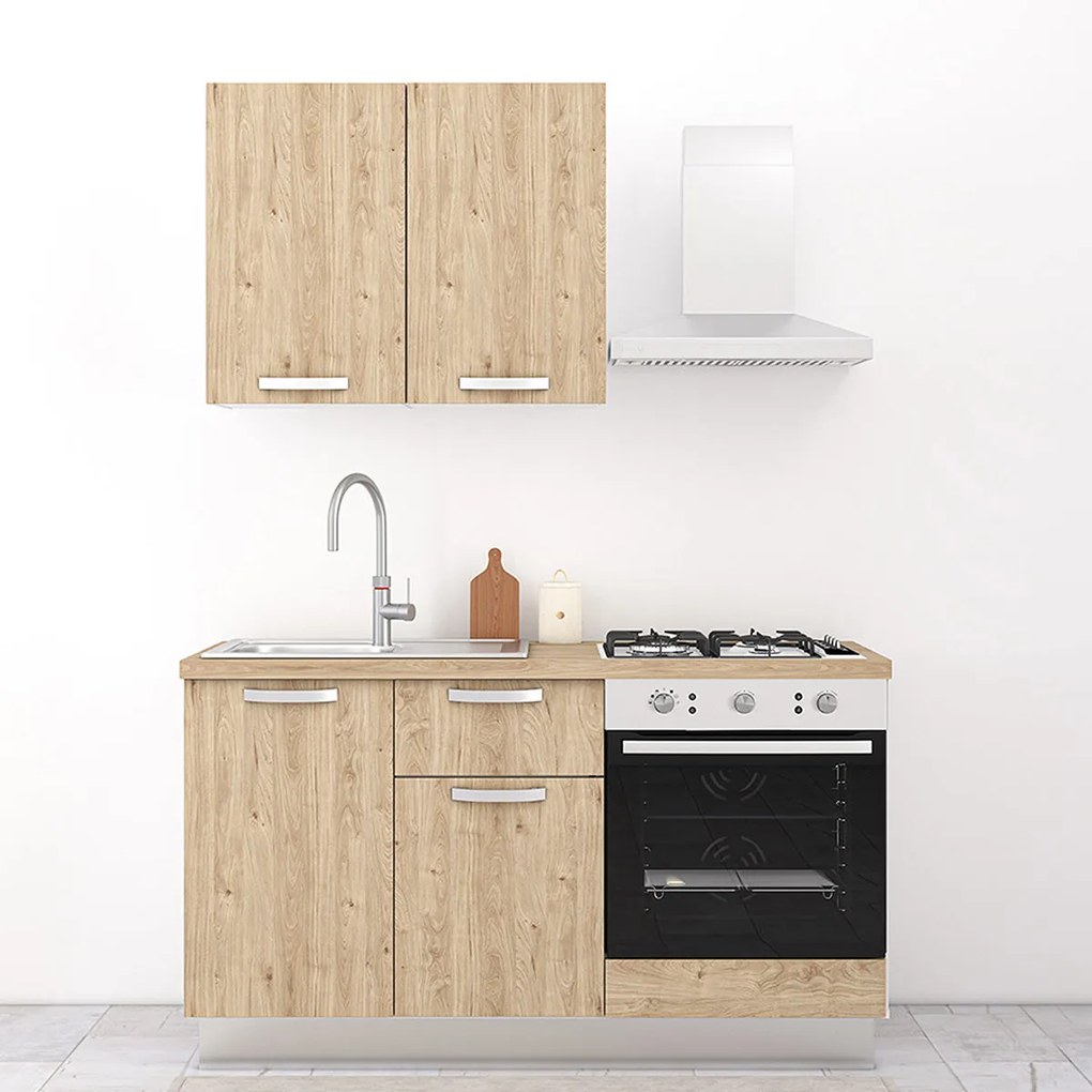 Cucina completa 150cm Melissa, perfetta per arredare un appartamento, B&amp;B o un Hotel