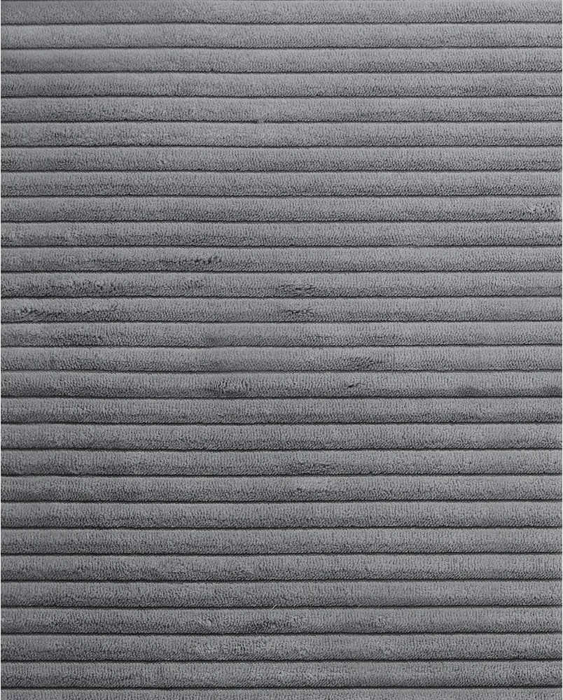 Divano letto angolare in velluto a coste grigio chiaro Hartford - Støraa