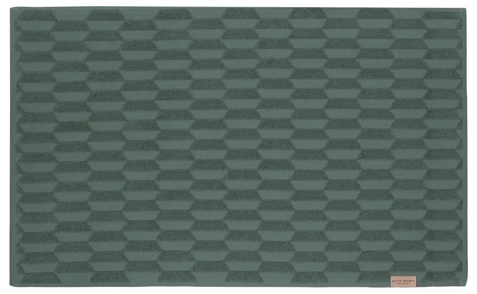 Tappetino da bagno verde scuro 50x80 cm Geo - Mette Ditmer Denmark