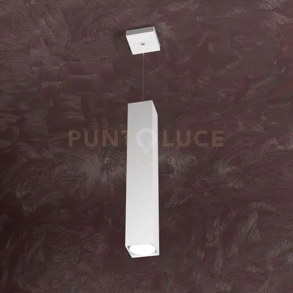 Area sospensione tubo h.50 1 luce bianco 1127-s50-bi