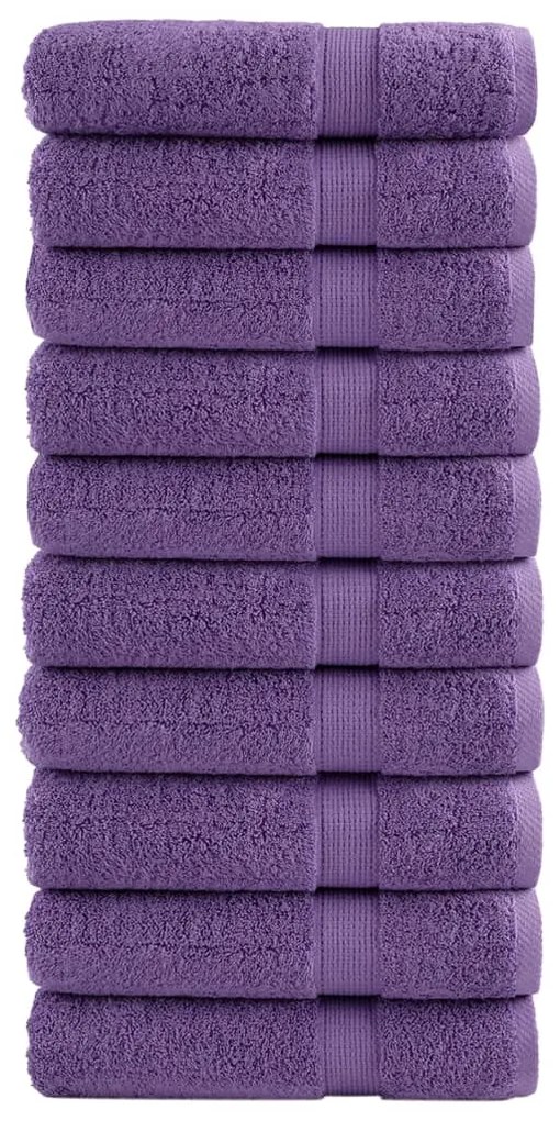 Asciugamani Da Bagno Solund 10 Pz Verdi 100x150cm 600 G/m² /