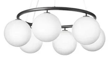 Miira 6 Circolare Lampadario Rock Grey/Bianco Opale - Nuura