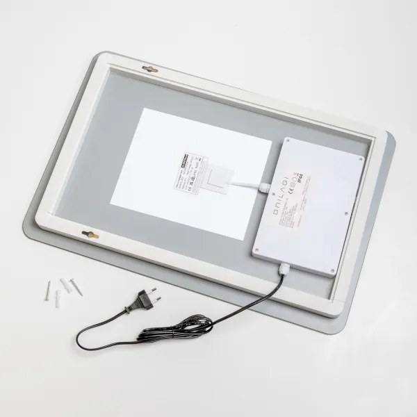 Brilagi - Specchio da bagno LED dimmerabile, riscaldato, con retroilluminazione DIANA LED/13W/230V 60x40 cm IP44