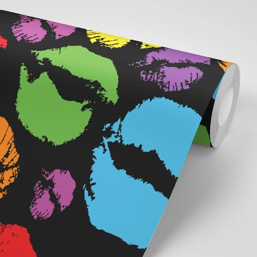 Carta da parati – Baci pop art