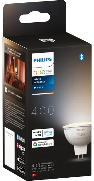 Lampadina LED dimmerabile Philips Hue WA GU5,3/MR16/5,1W/12V 2200-6500K