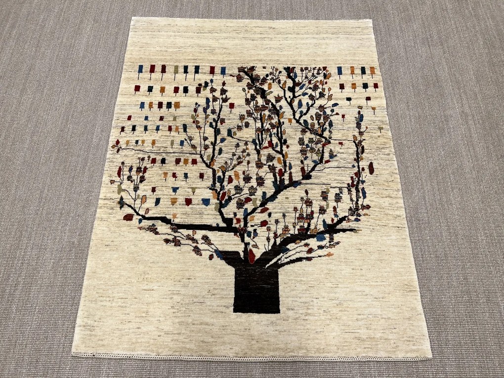 Gashguli Tappeto 150x200 Beige (Iran) Annodato A Mano