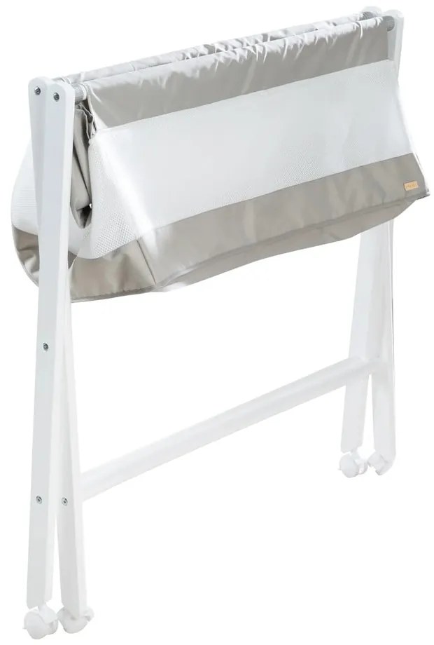 Culla pieghevole bianca su ruote 90x45 cm - Roba