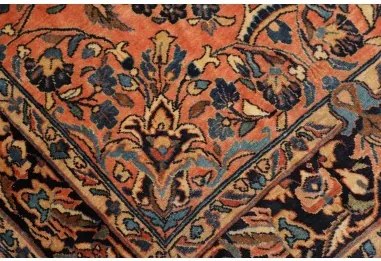 Antik Floreale Terracotta Blu Scuro 100x150 Cm