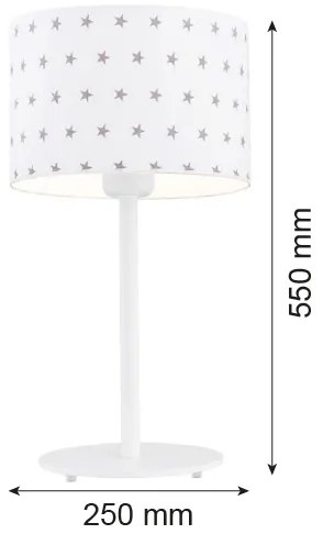 Argon 4125 - Lampada da tavolo MAGIC 1xE27/15W/230V bianco