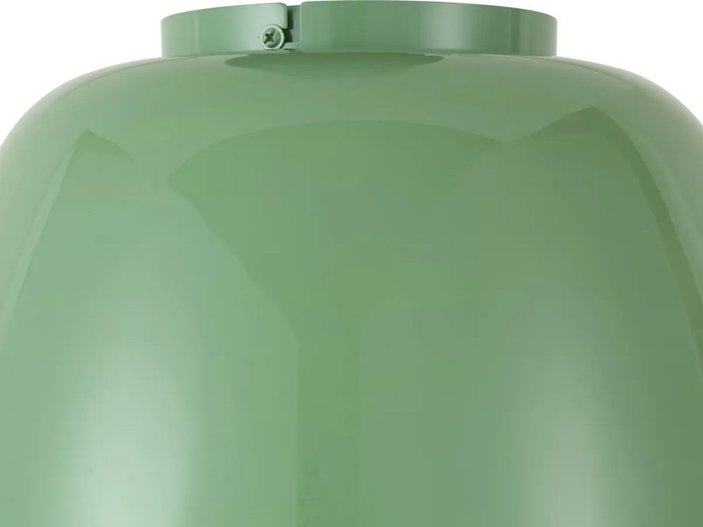 Plafoniera retrò verde con interno bianco, incl. LED dimmerabile a 3 fasi - Vera