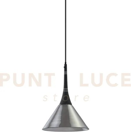 Cocktail sospensione in metallo color fume' 1 luce 3000k 7w 670 lm
