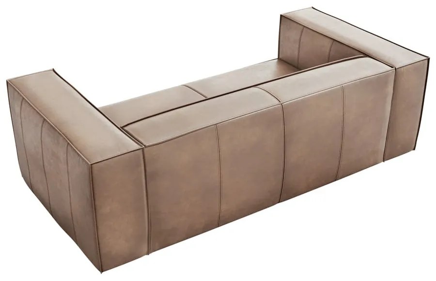 Divano in pelle marrone chiaro 212 cm Madame - Windsor &amp; Co Sofas