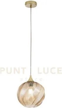 Lampadario a sospensione majesty ambra in vetro 1 luce attacco e27 ...