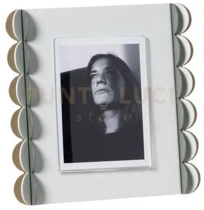 Portafoto di design volans piccolo bianco marmo ,giada ,bianco marm...