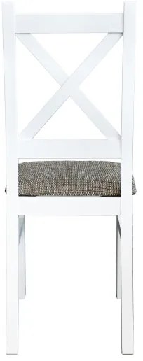 Sedia da pranzo NATE bianco/marrone