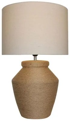 Lampada da tavolo DKD Home Decor Marrone Beige Corda Dolomite 25 W 50 W 220 V 38 x 38 x 59 cm 38 x 38 x 60 cm