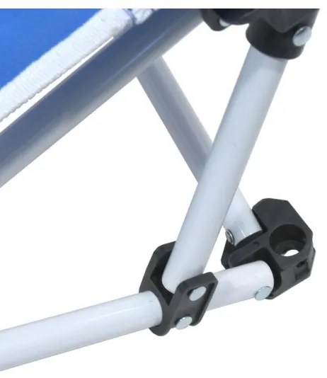 Lettino da giardino blu