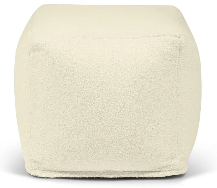 Puof a sacco marrone con rivestimento in bouclé Up! MooG – SLOWDOWN