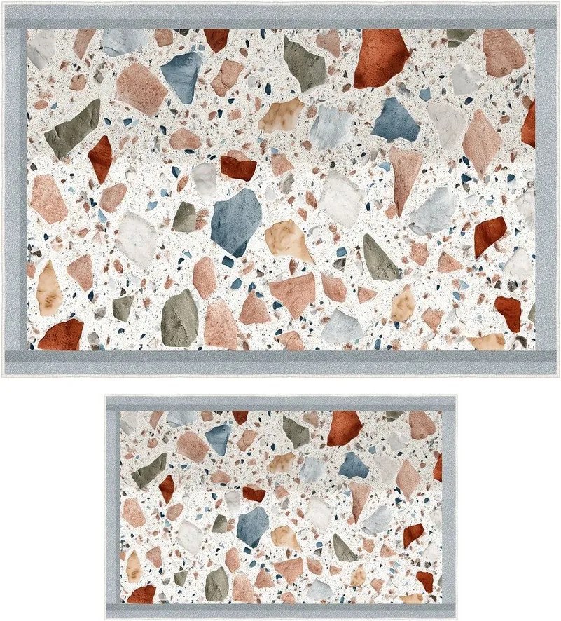 Set di tappetini per il bagno 2 pz 60x100 cm – Foutastic