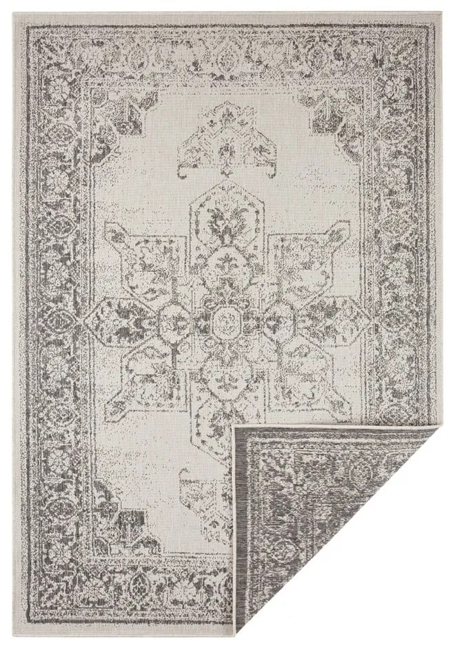 Tappeto da esterno grigio e crema , 80 x 150 cm Borbon - NORTHRUGS