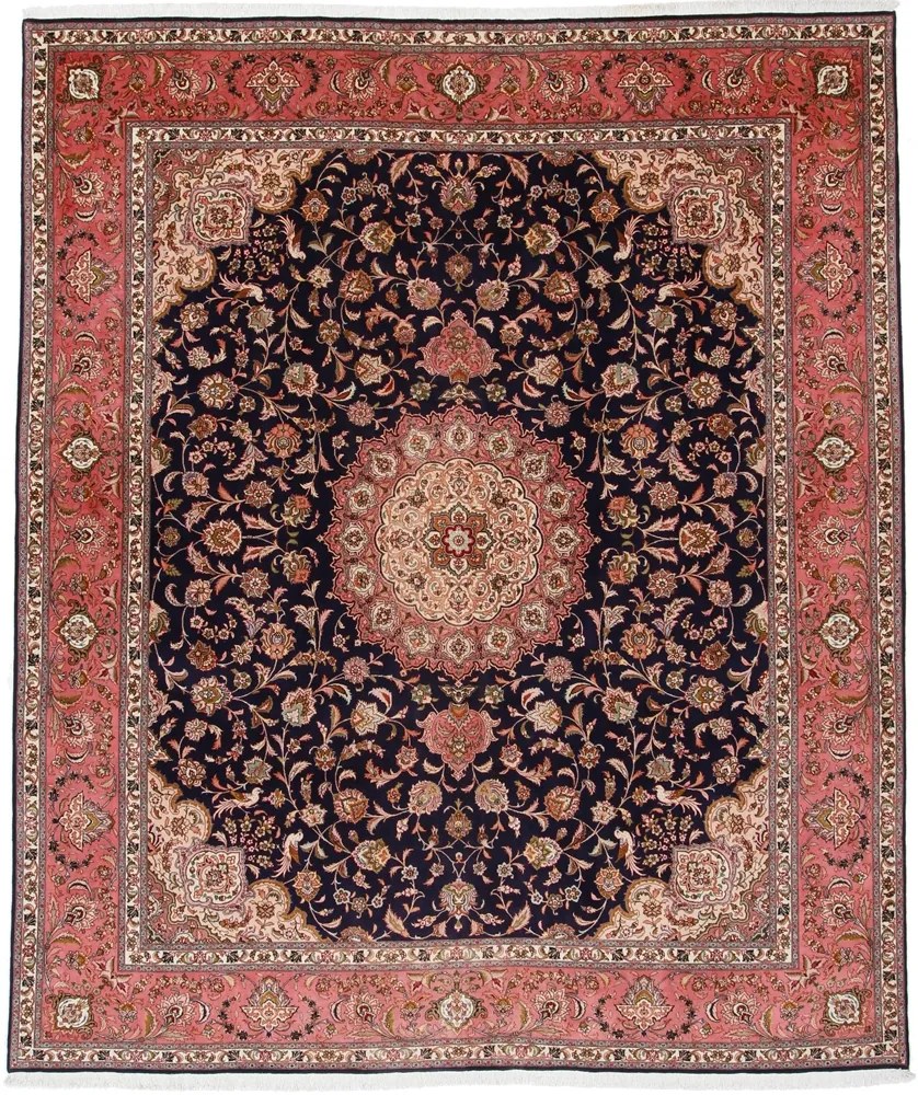 Tabriz Tappeto 250 x 300 Rosa (Iran) Annodato A Mano