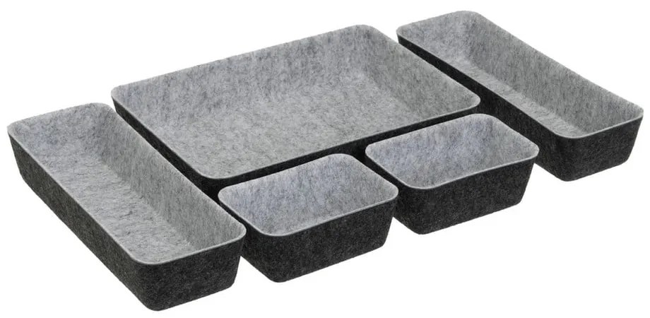 Set di organizer per cassetti in tessuto 5 pz – Casa Selección