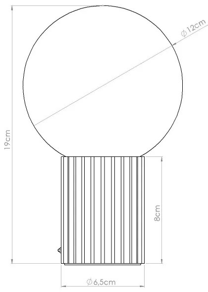 Sollux SL.1711 - Lampada da tavolo HALO 1xG9/8W/230V diametro 12 cm bianco