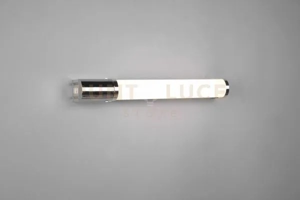 Piera h2o applique led 8w 850lm, 3000k bordo cromo con presa corren...