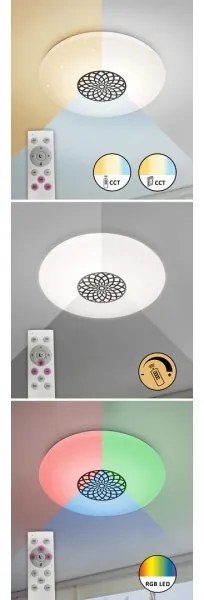 Rabalux 5365-Plafoniera LED RGB dimmerabile OPHELIA LED/40W/230V Wi-Fi +RC