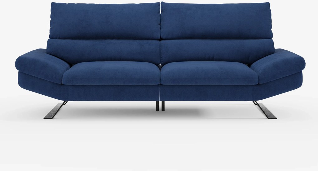 Eclipse Divano dal design moderno 2 e 3 posti con schienali traslanti - piedini alti in elegante microfibra smacchiabile T11