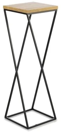 Portafiori LOFT 70x24 cm nero/marrone