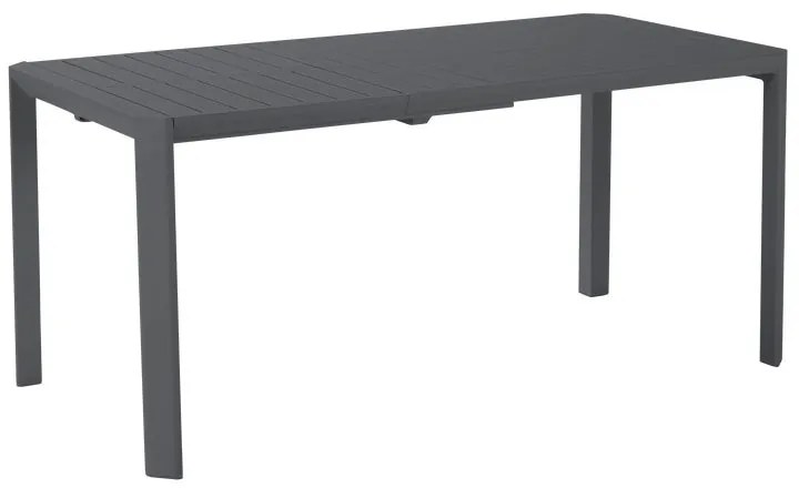 Tavolo da giardino allungabile Idaho NATERIAL in alluminio grigio per 6 persone 110/162x110cm