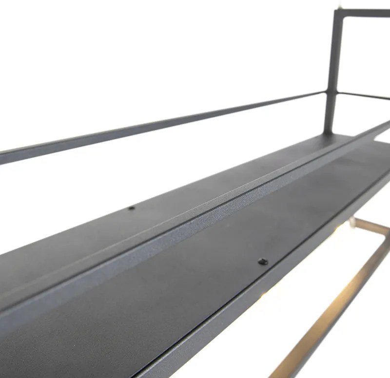 Lampada a sospensione intelligente nera incl. WiFi A60 - Cage Rack