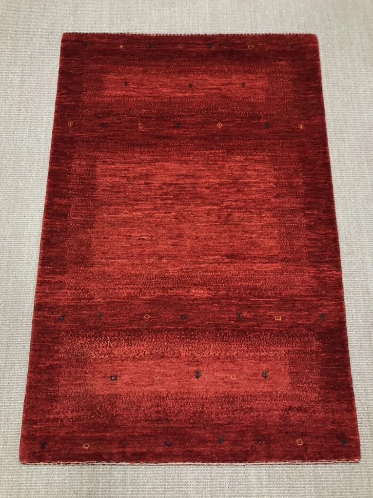 Loribaft Tappeto persiano 100 x 150 Rosso (Iran) Annodato A Mano