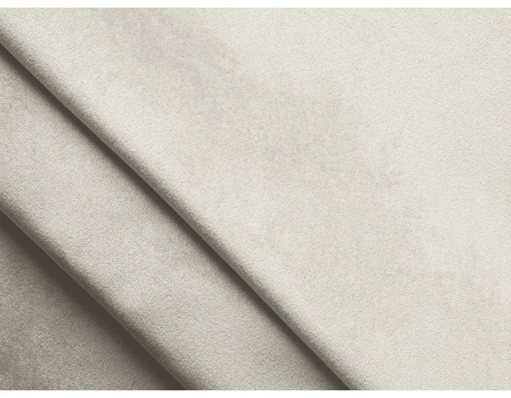 Divano angolare componibile bianco con rivestimento in velluto Lokua – Makamii