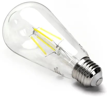 Lampadina LED ST64 E27/8W/230V 6500K - Aigostar