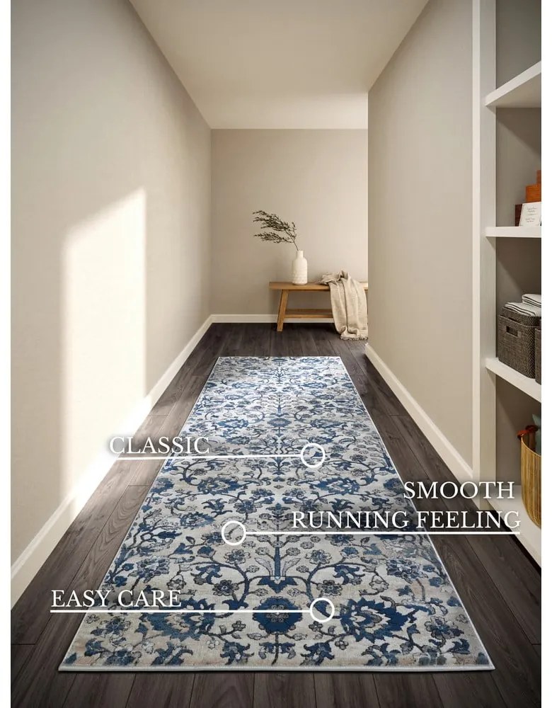 Runner blu e crema 80x240 cm Ernest - Villeroy&amp;Boch