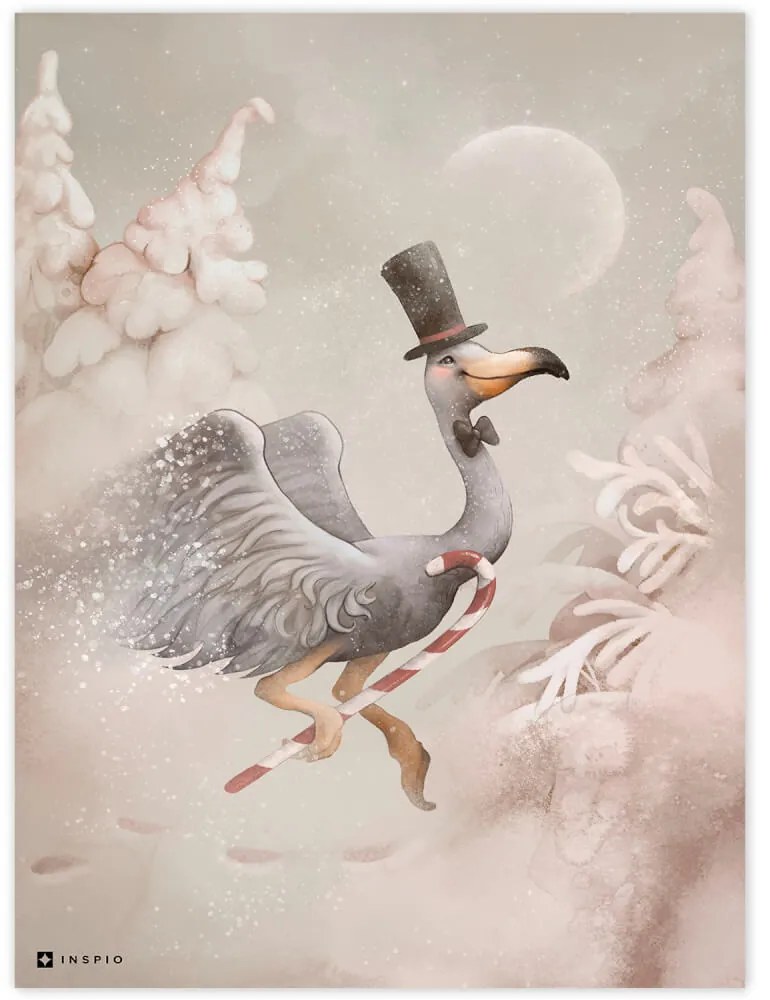 Quadro da parete - Elegantone nel paese di neve | Inspio
