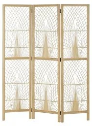 Paravento DKD Home Decor 136 x 2,5 x 180 cm Metallo Bambù 30 x 40 cm