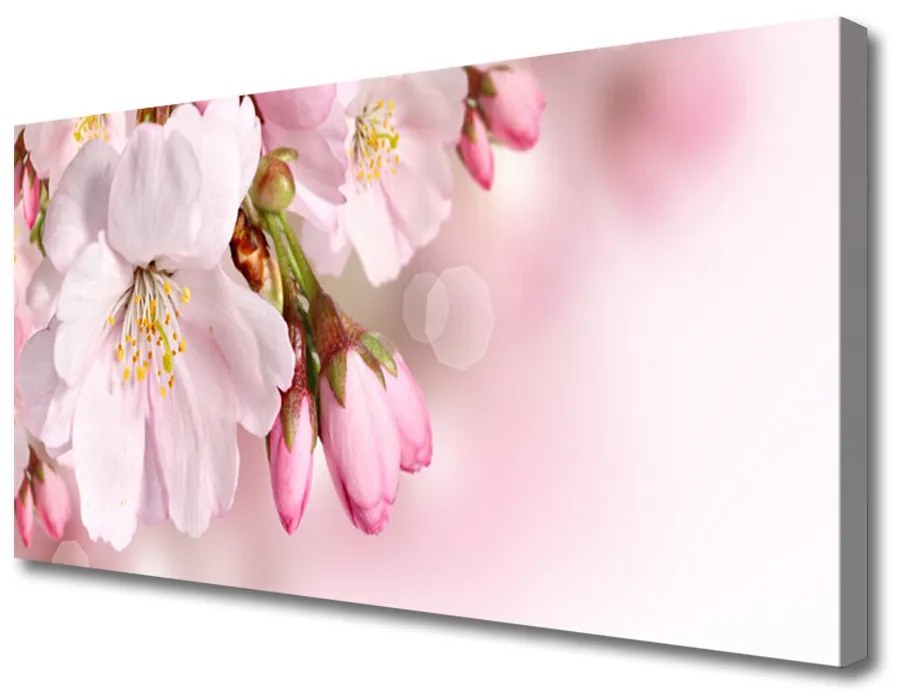 Foto quadro su tela Fiori Sul Muro 100x50 cm