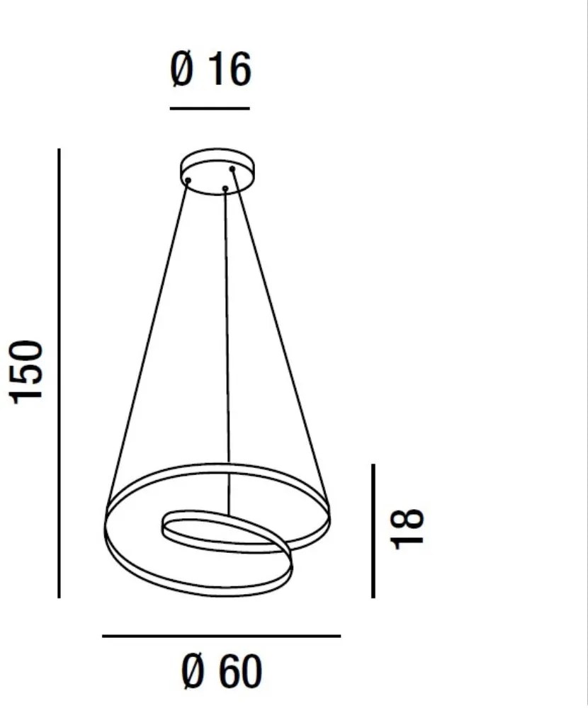 Sospensione Ritmo: luce dinamica e moderna