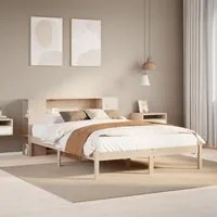 Letto Libreria senza Materasso 150x200 cm in Legno di Pino 3321542