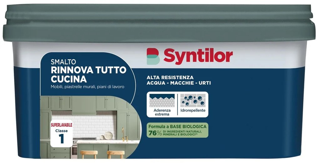 Smalto da interno per piano di lavoro, SYNTILOR RT CUC  BIO 2L CONCHIGLIA conchiglia satinato, 2 L