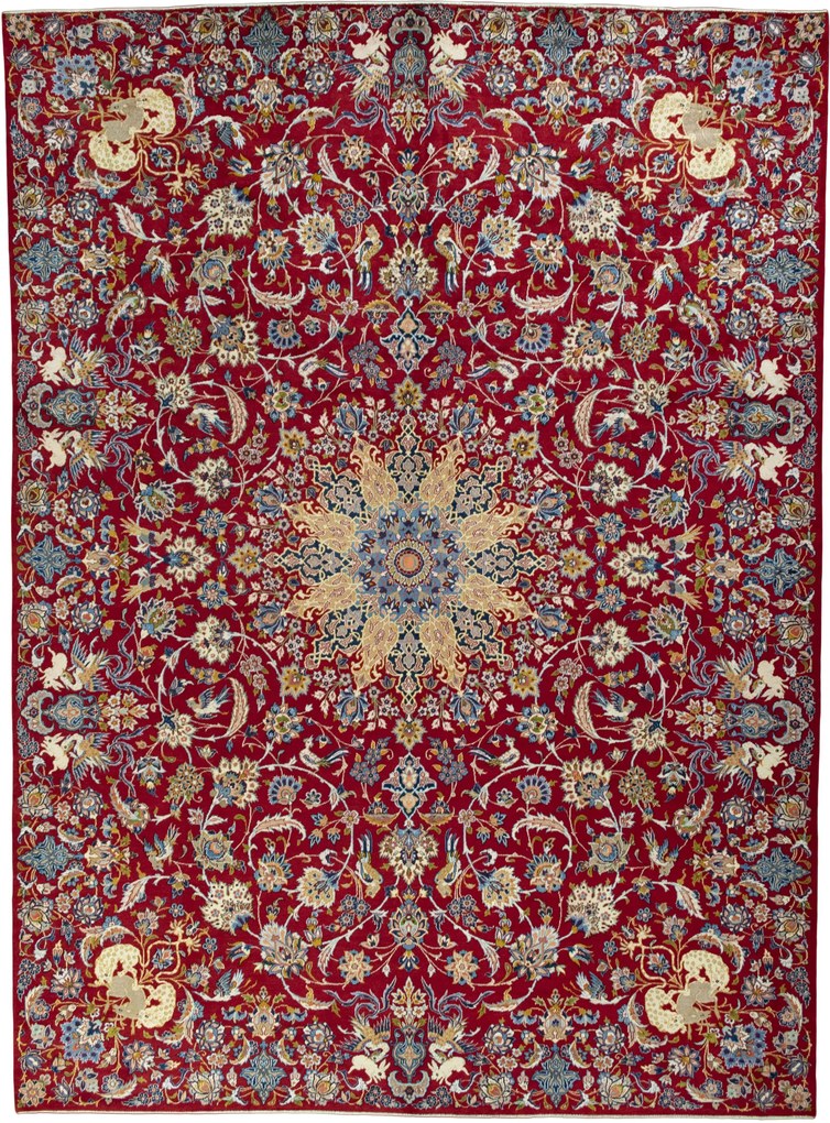 Najafabad Tappeto persiano 320x440 Rosso (Iran) Annodato A Mano